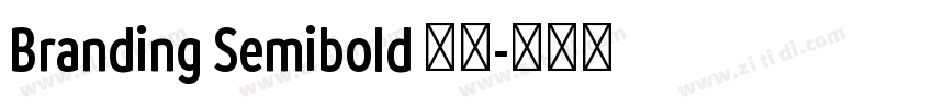 Branding Semibold 半粗字体转换